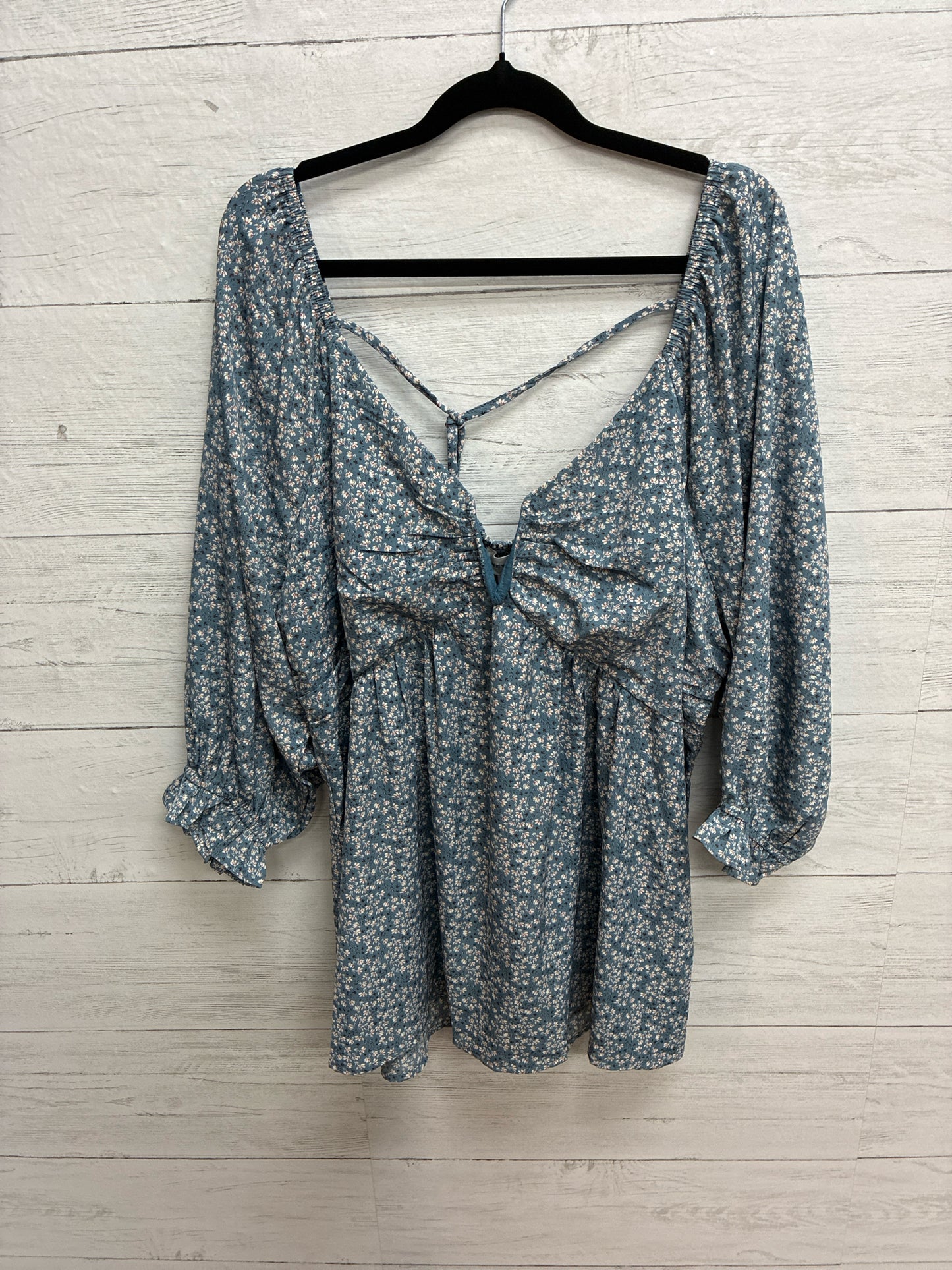 Size 1X Heyson Blue Womens Shirt