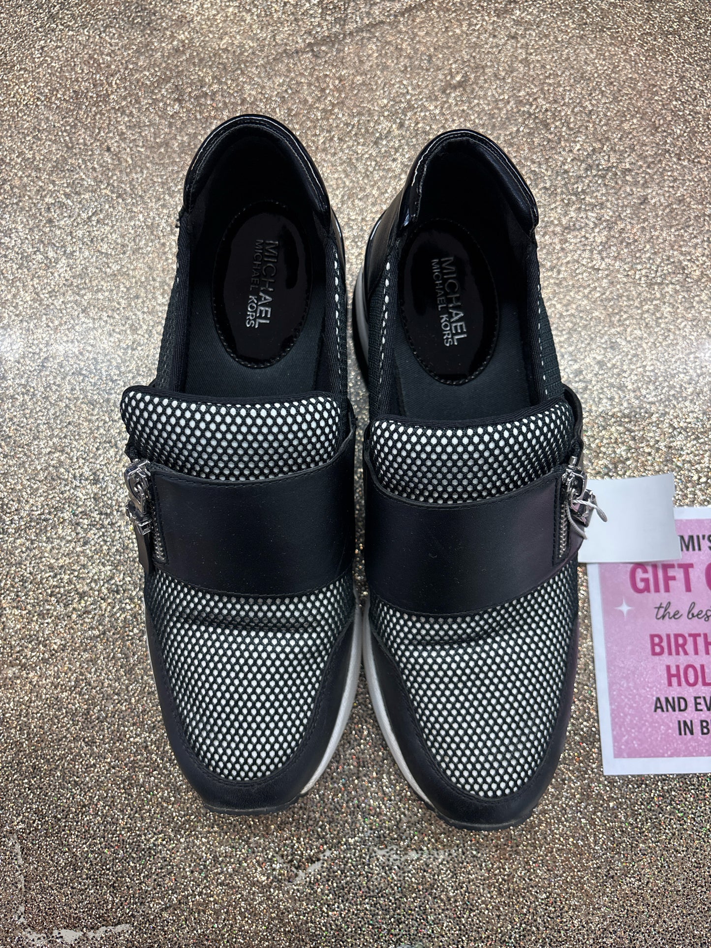 8 Michael Kors Black/White Womens Shoe