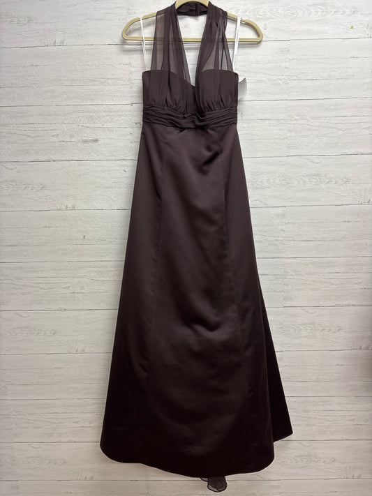 Size 10 Davids Bridal Brown Gown