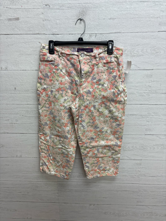Size 8 Gloria Vanderbilt Pink Womens Capri