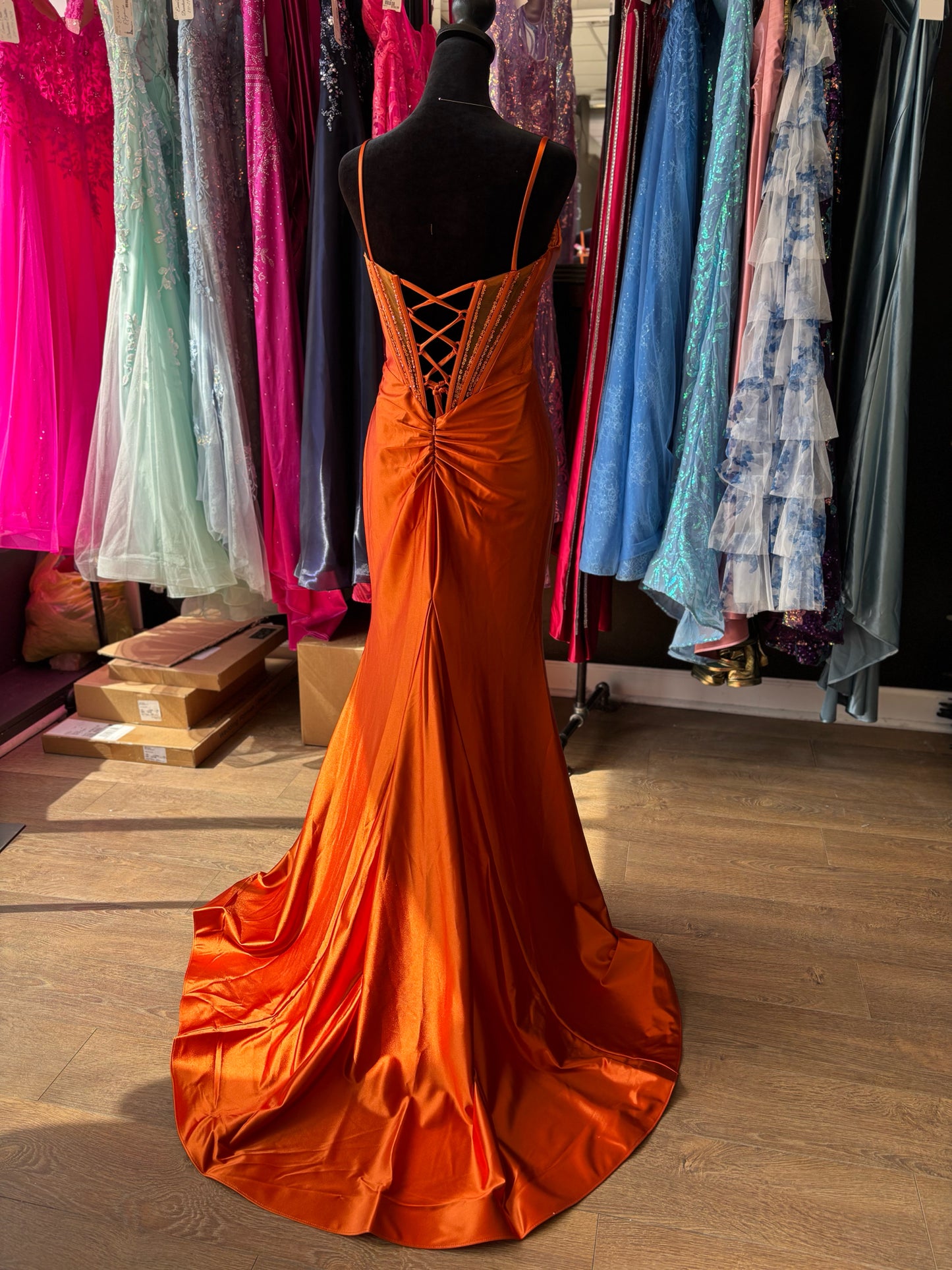 Size 4 Emmi's Elegance Orange GOWN