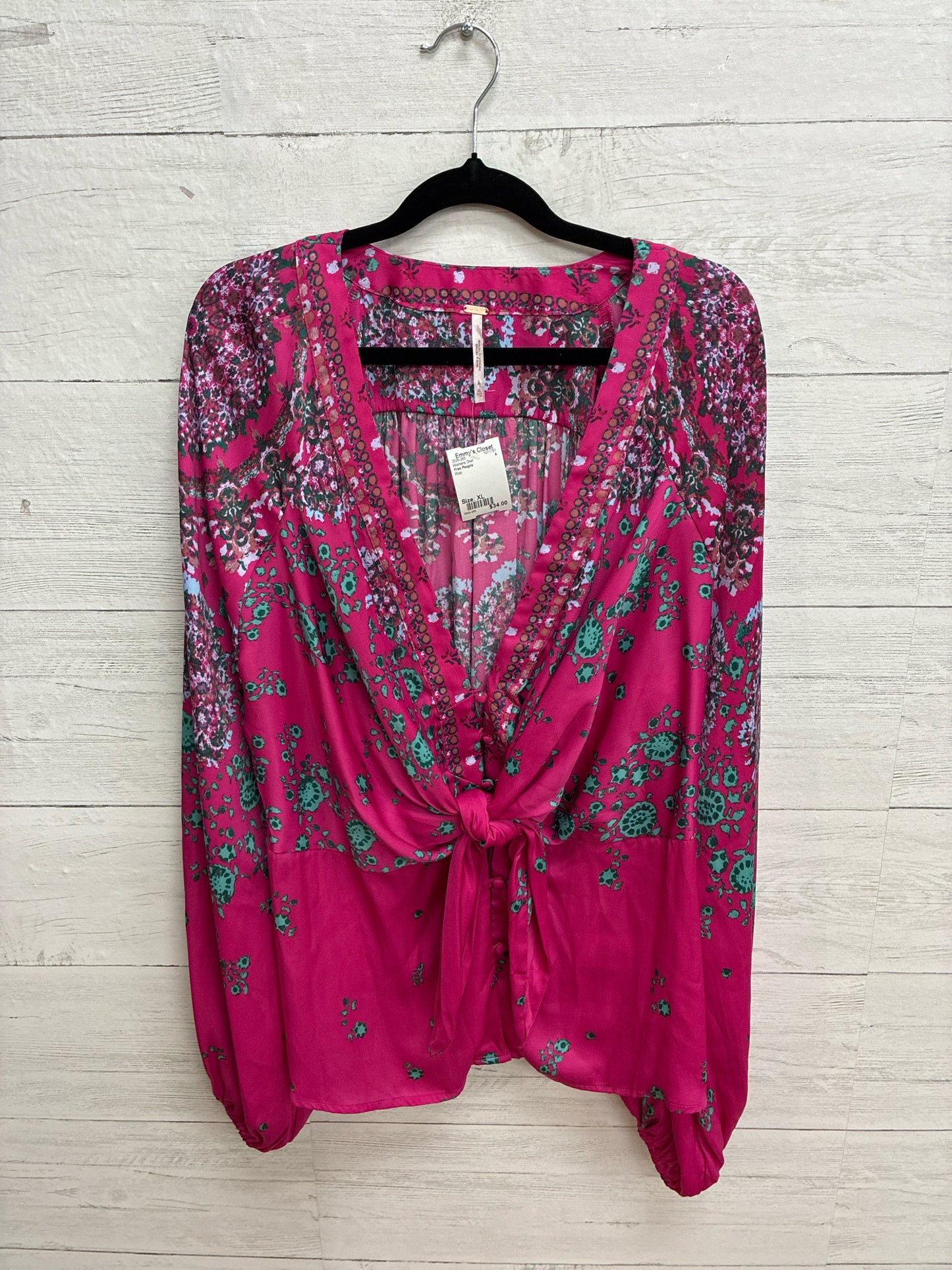 Size XL Free People Pink Womens Shirt