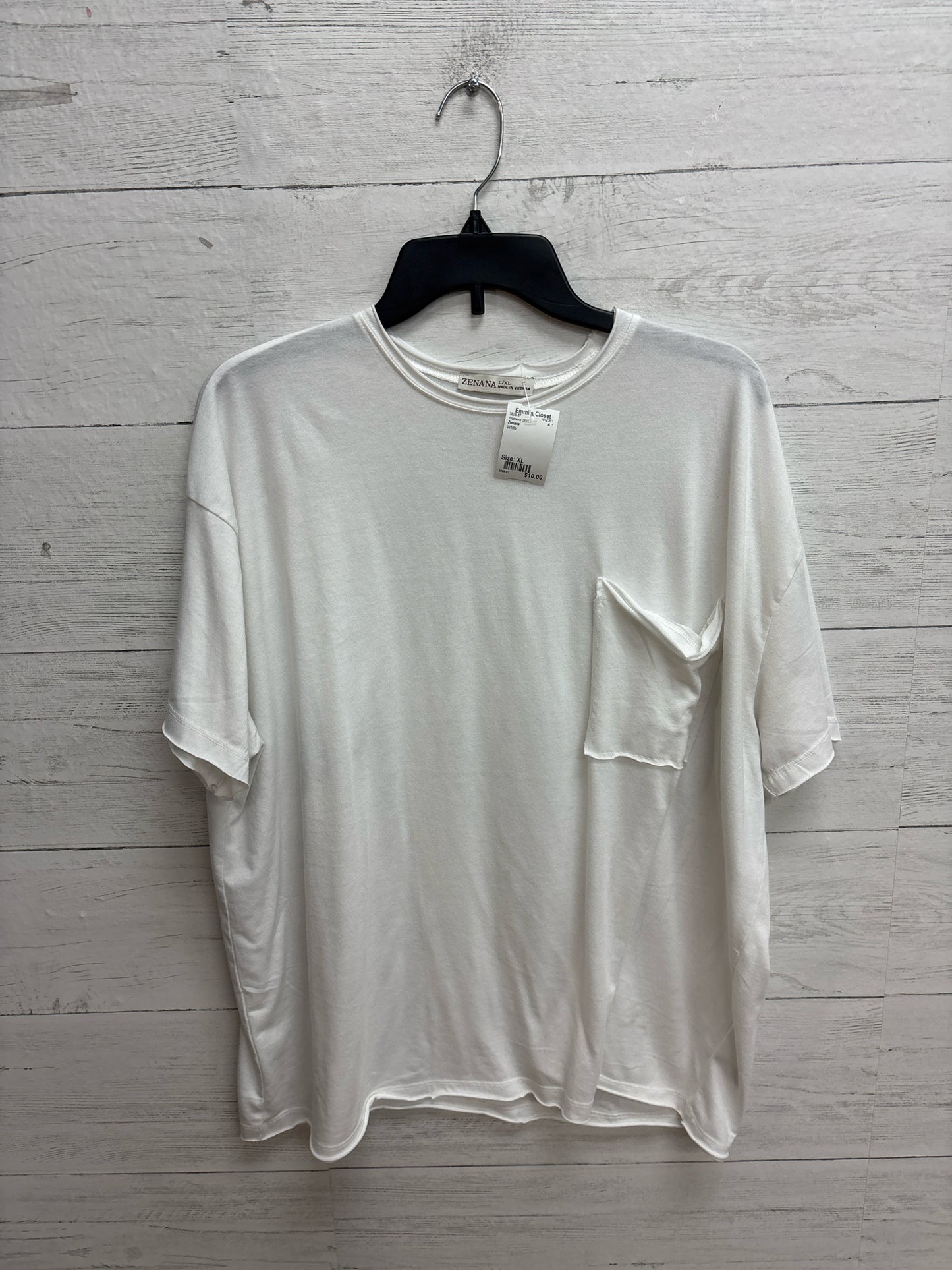 Size XL Zenana White Womens Shirt