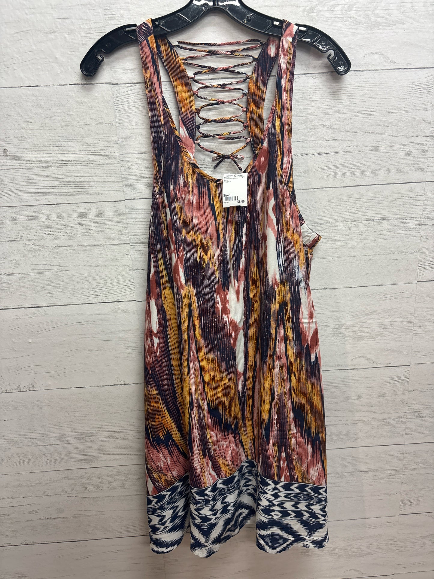 Size L entro Pink/Blue Dress/Evening Wear