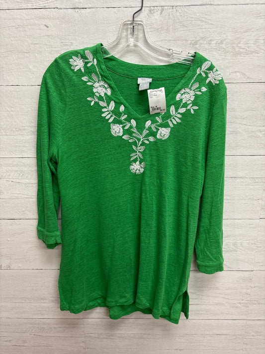 Size M Chico's Design Green Womens Shirt