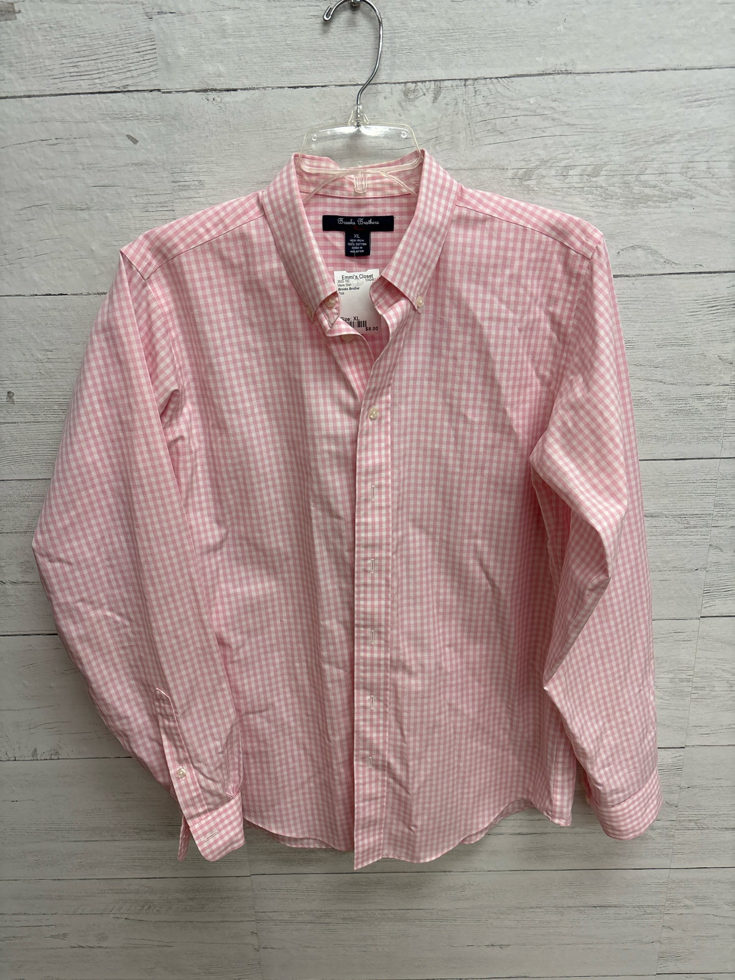 Size XL Brooks Brother Pink Mens Shirt