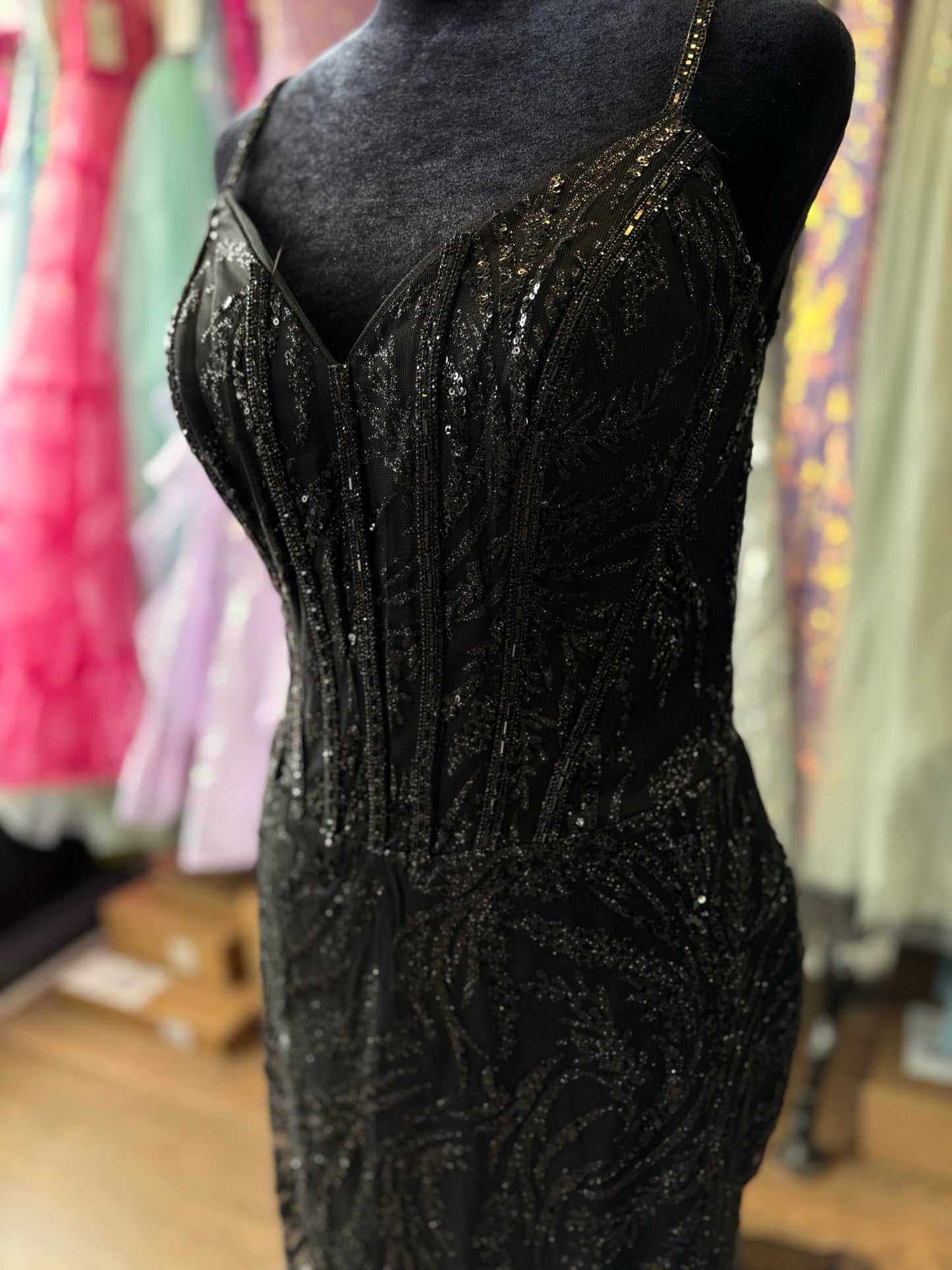 Size 12 Emmi's Elegance Black GOWN