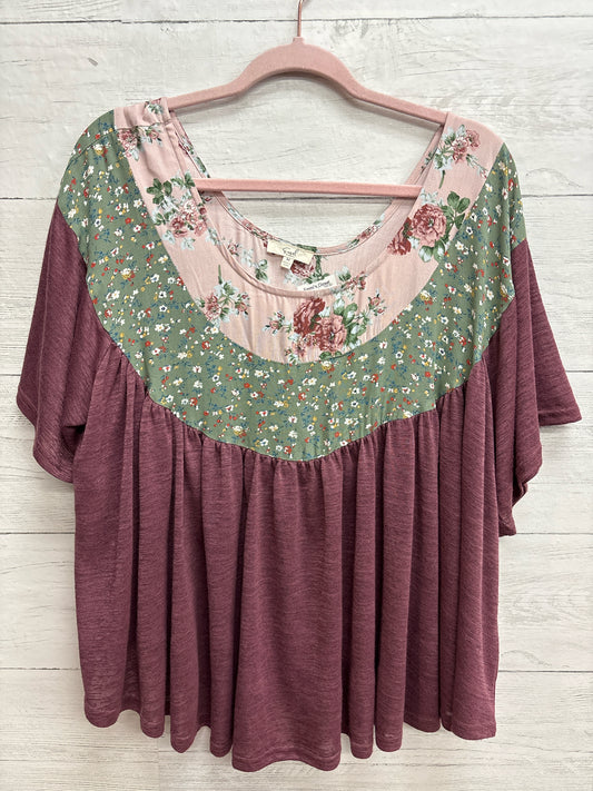 Size M Easel pur/pink/yell/wh Womens Shirt