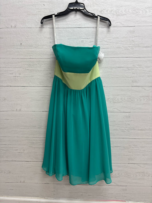 Size 10 Alfred Angelo TEAL/GREEN GOWN