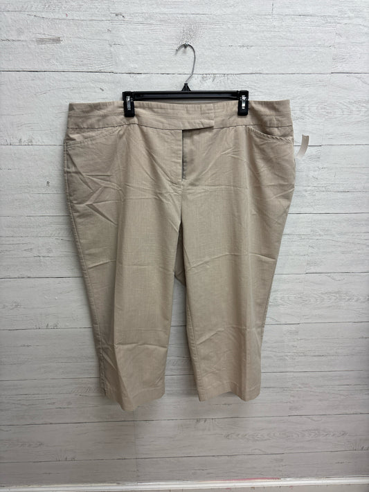 Size 22 Briggs New York Tan Womens Dresspants