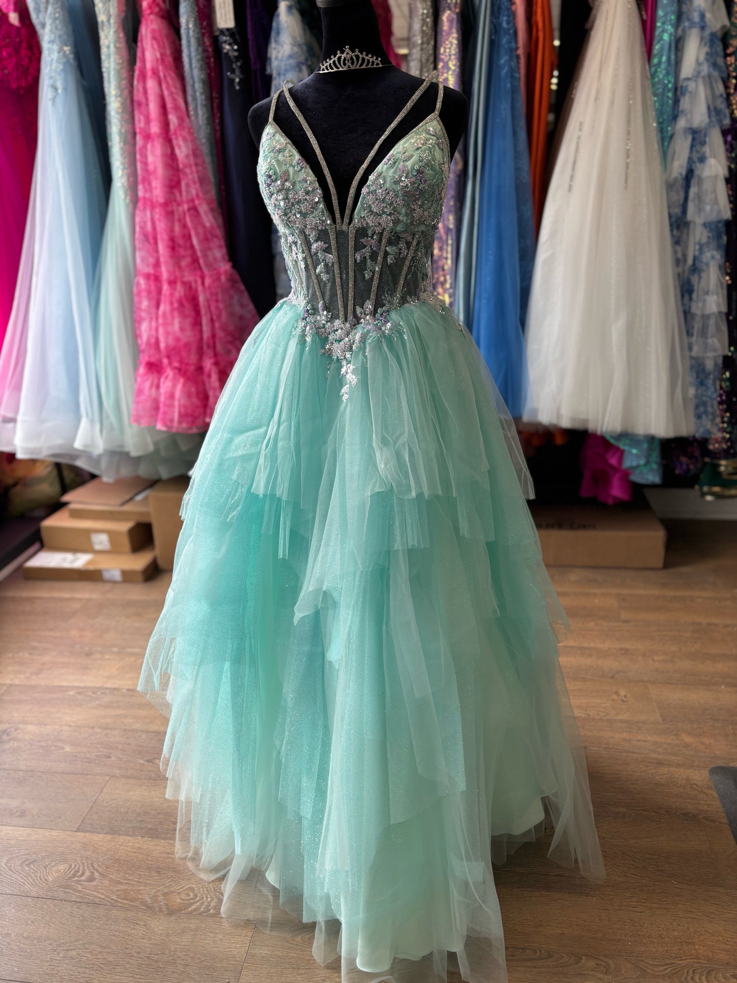 Size 12 Emmi's Elegance Mint GOWN