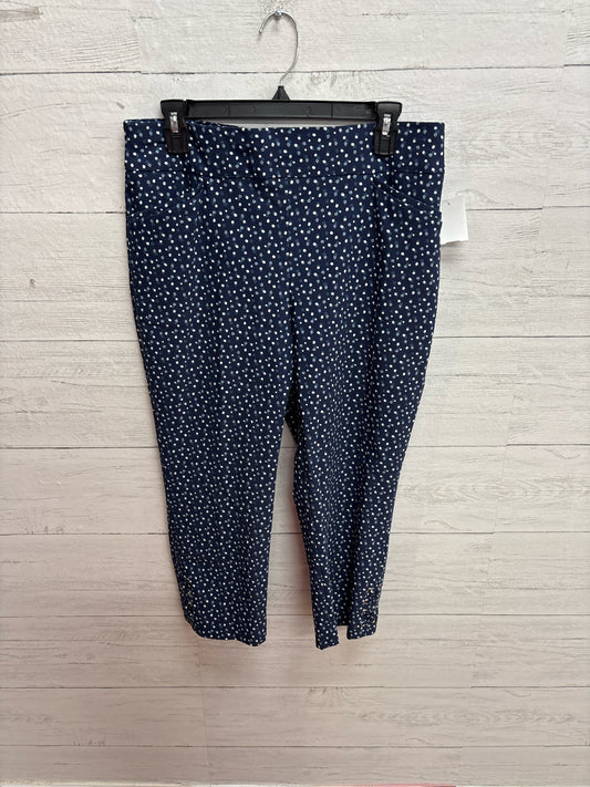 Size 1.5 Chico's Design Blue Womens Capri