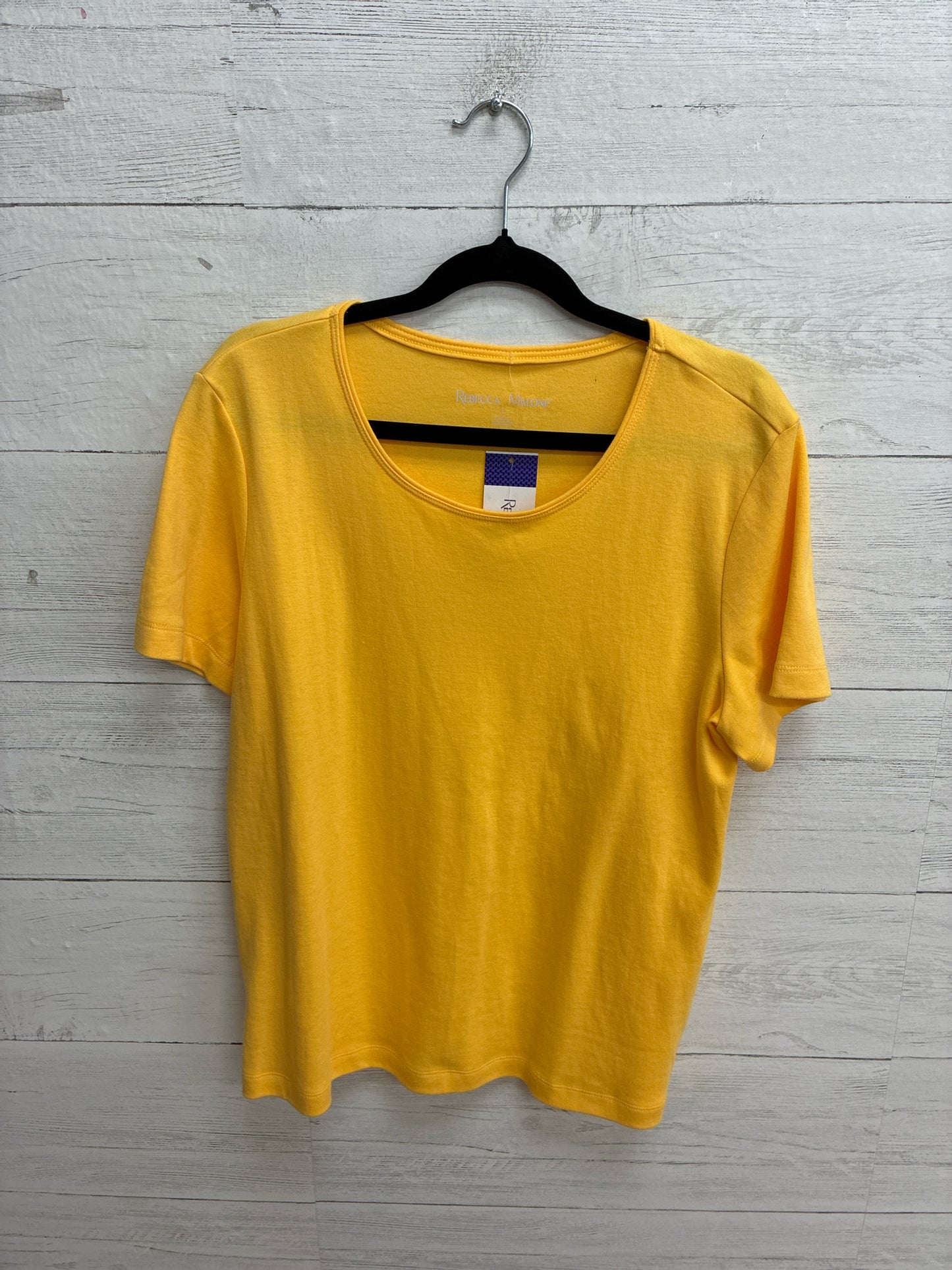 Size L Rebecca Malone Yellow Womens Shirt