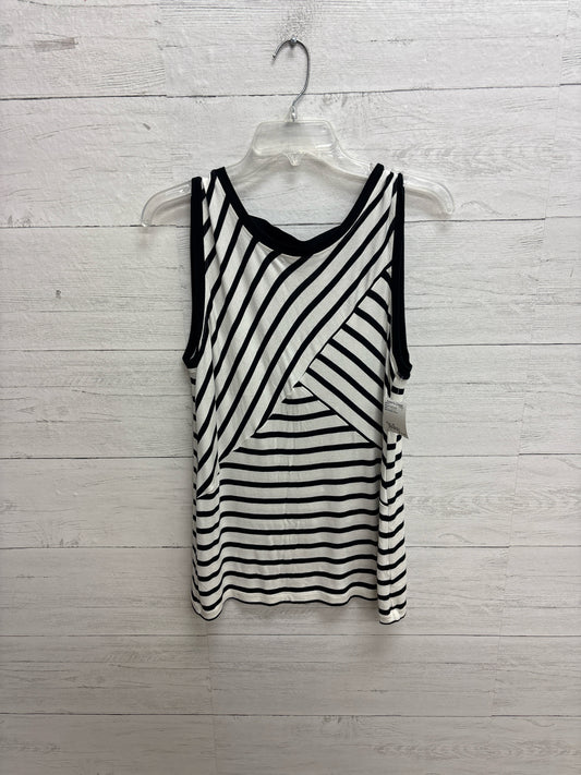 Size M Cabi Black/White Womens Tank-Top