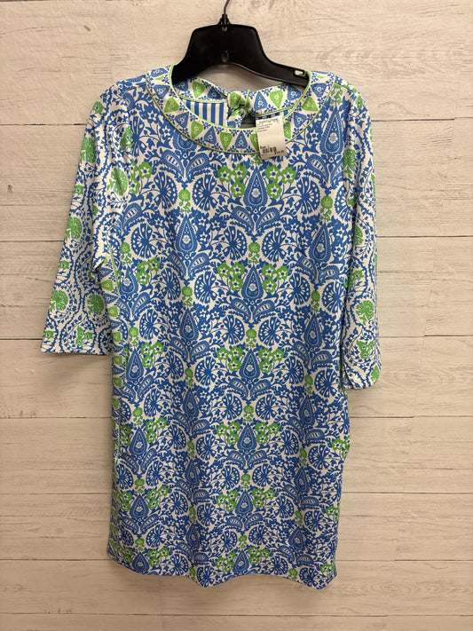 Size L Gretchen Scott Blue/Green Dress/Evening Wear