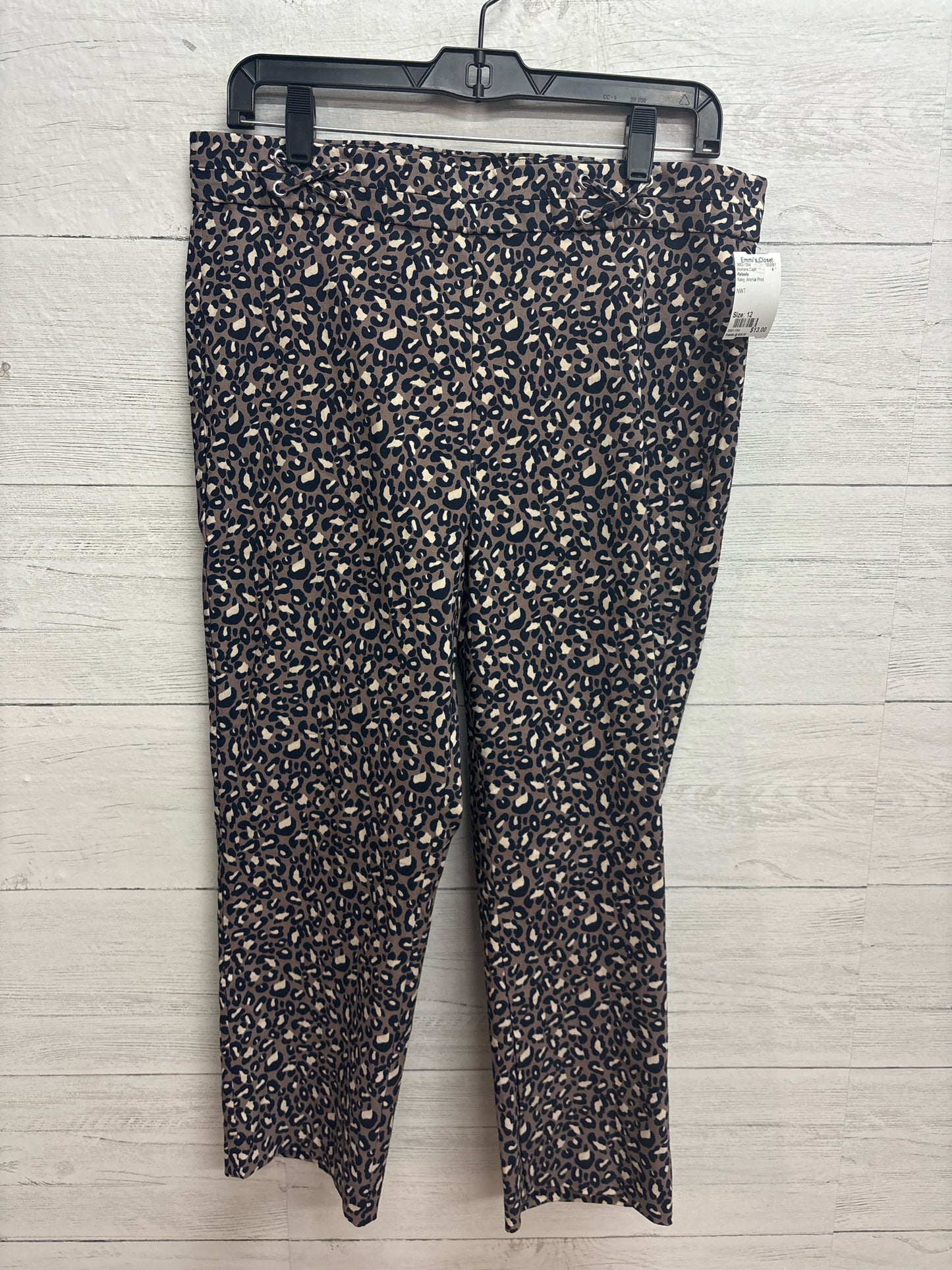 Size 12 Rafaella Navy Womens Capri