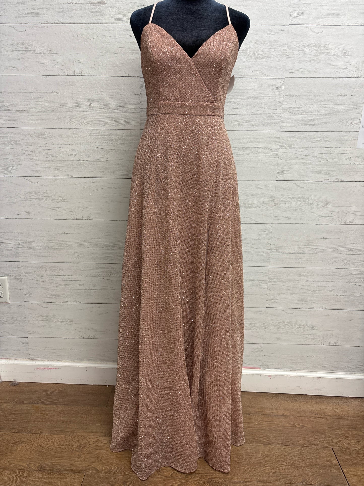 Size S Lulus ROSE GOLD GOWN