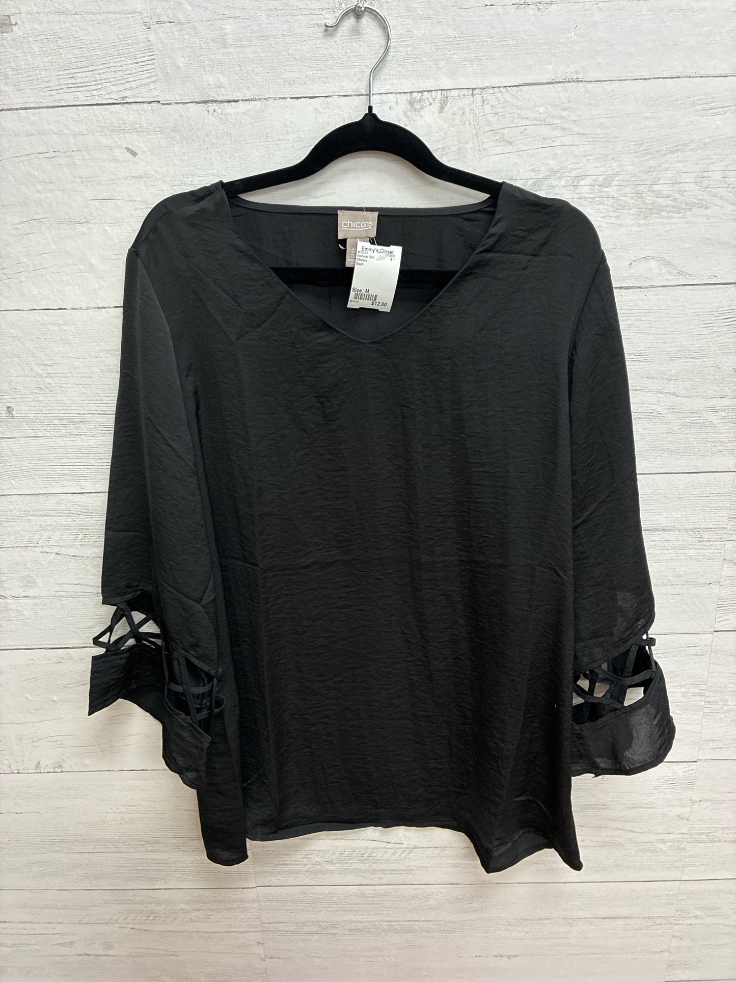 Size M Chico's Black Womens Shirt