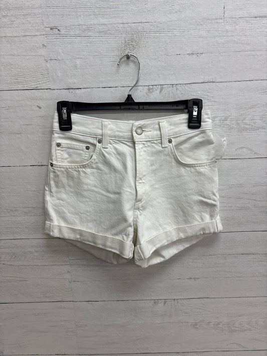Size 24 Denim Forum White Womens Shorts
