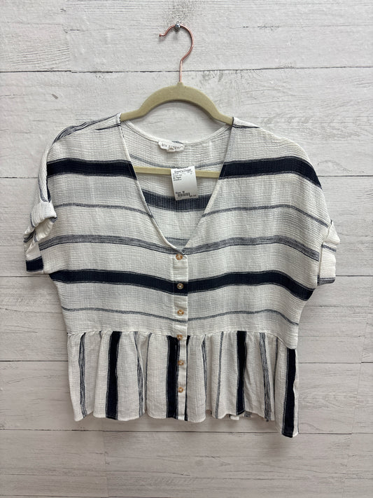 Size M Blu Pepper White/Blue Womens Shirt