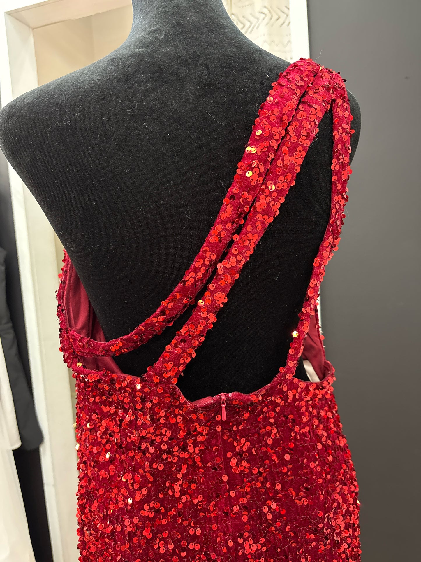 Size 10 LAVETIR Red GOWN
