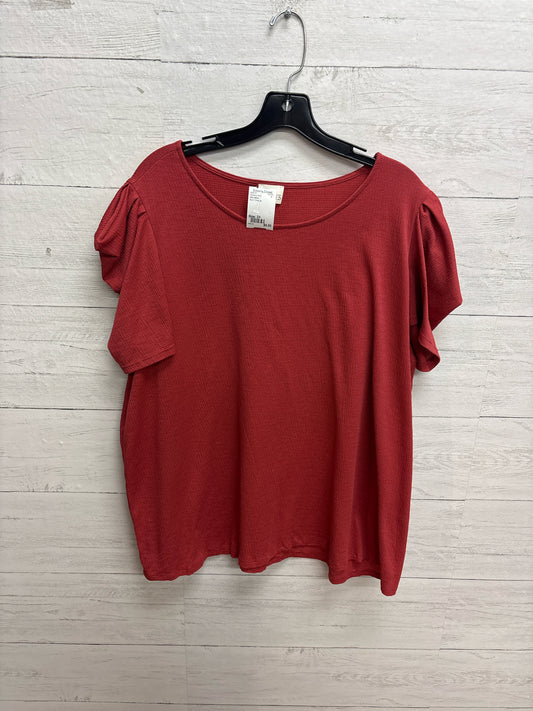 Size 3X Ava James Burnt Orange Womens Shirt