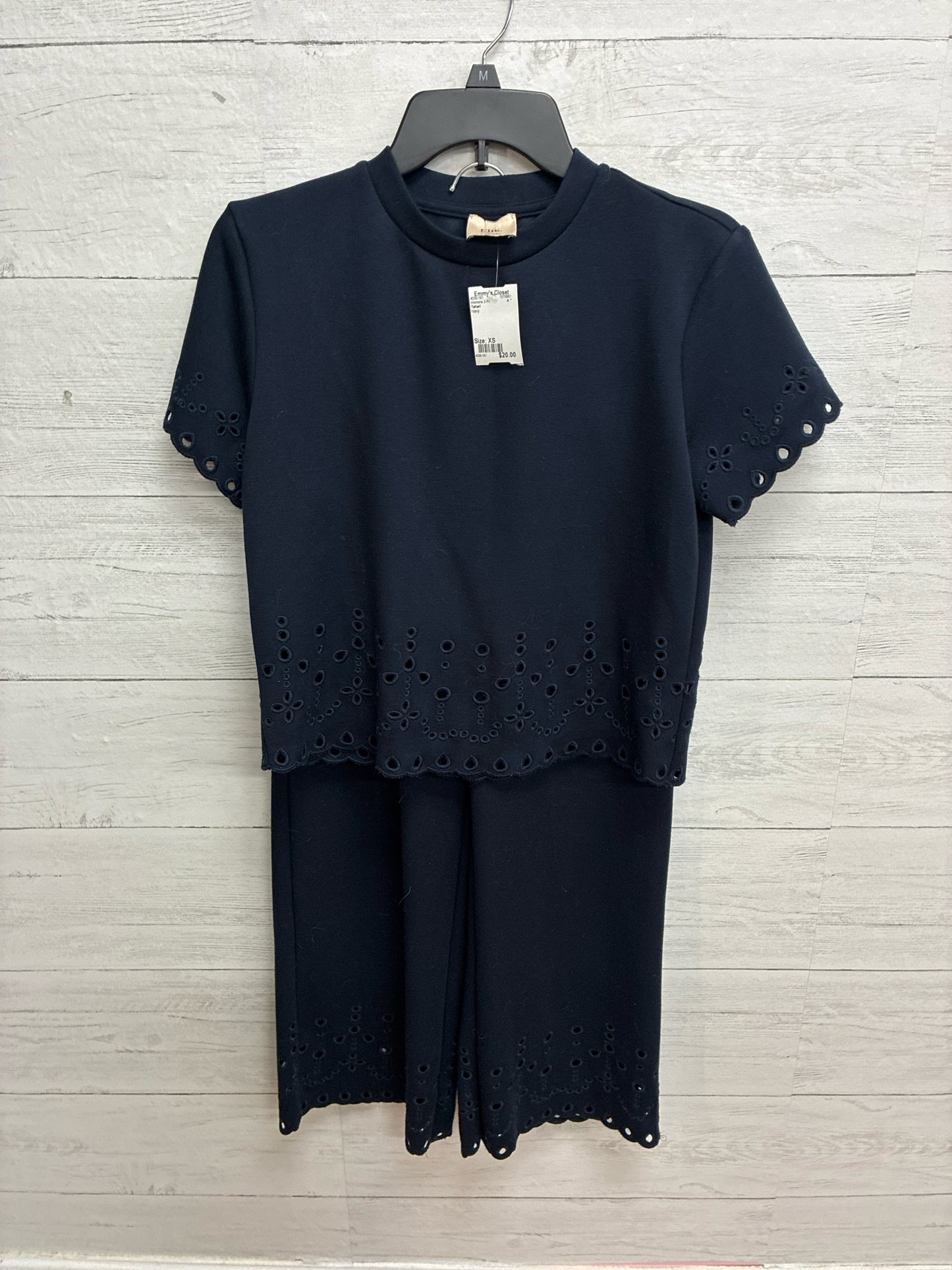 Size XS Tahari Navy Womens 2-Pc