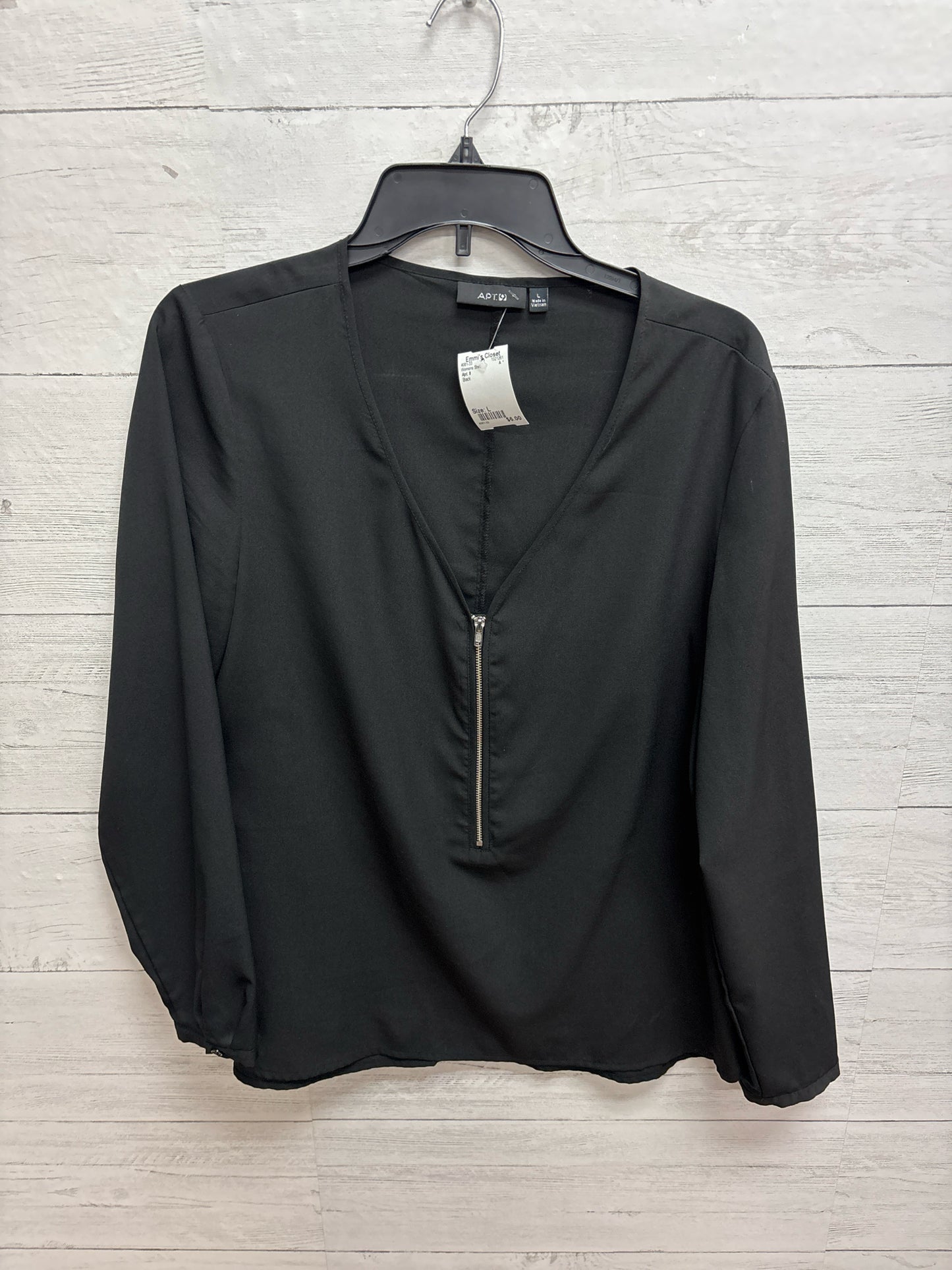 Size L Apt. 9 Black Womens Shirt