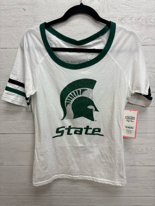 Size L E5 White/green Womens Shirt