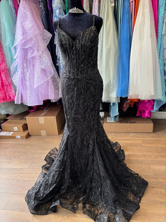 Size 12 Emmi's Elegance Black GOWN