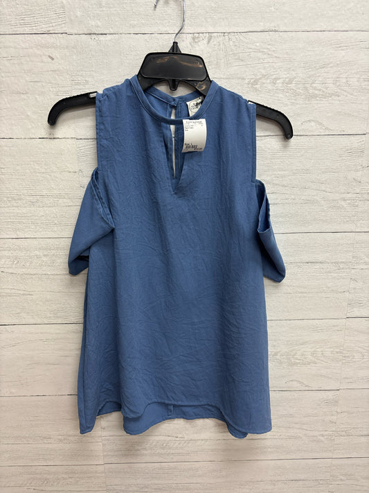 Size L Paper Crane Blue Womens Shirt