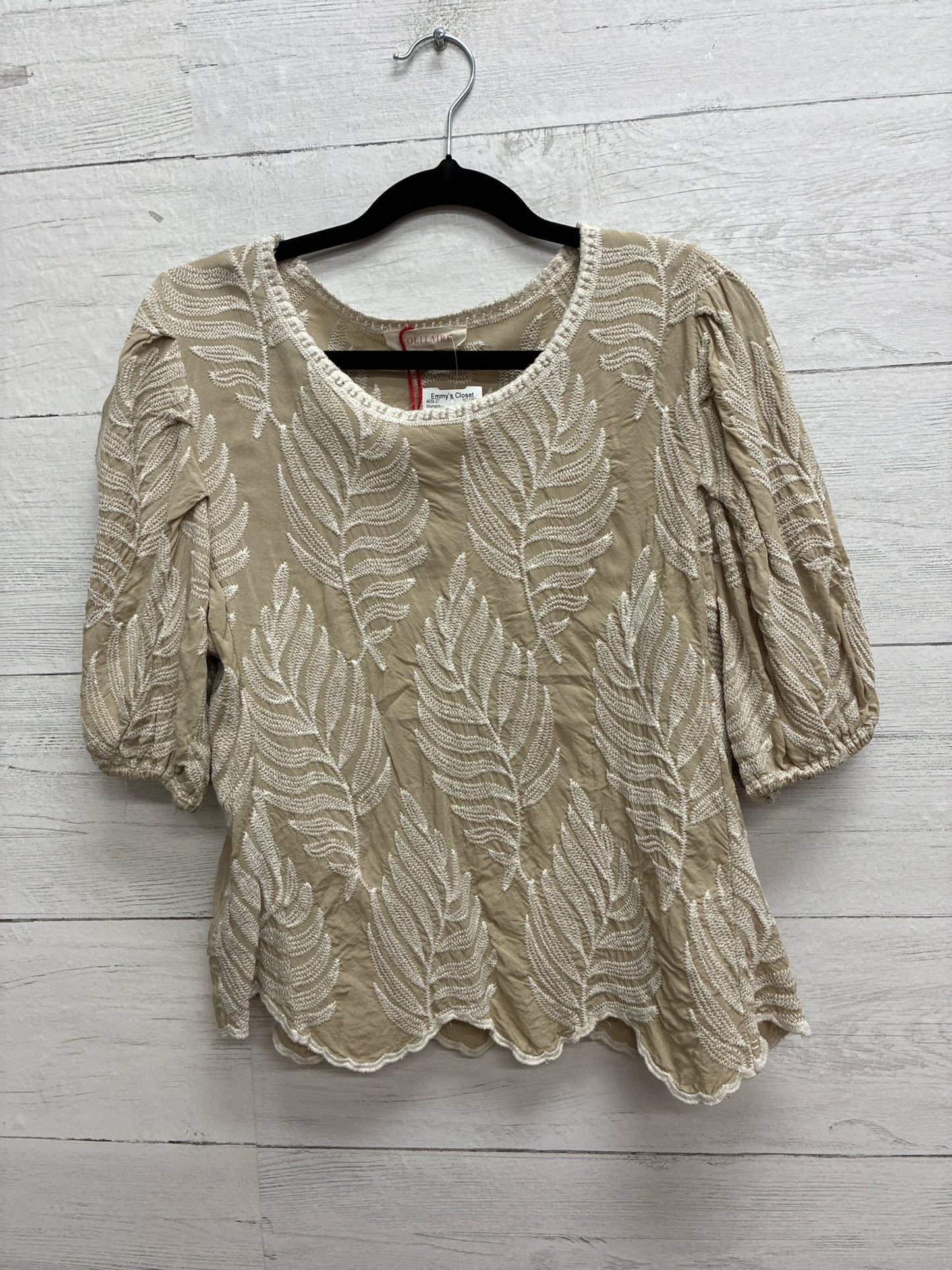 Size L Solitaire Tan Womens Shirt
