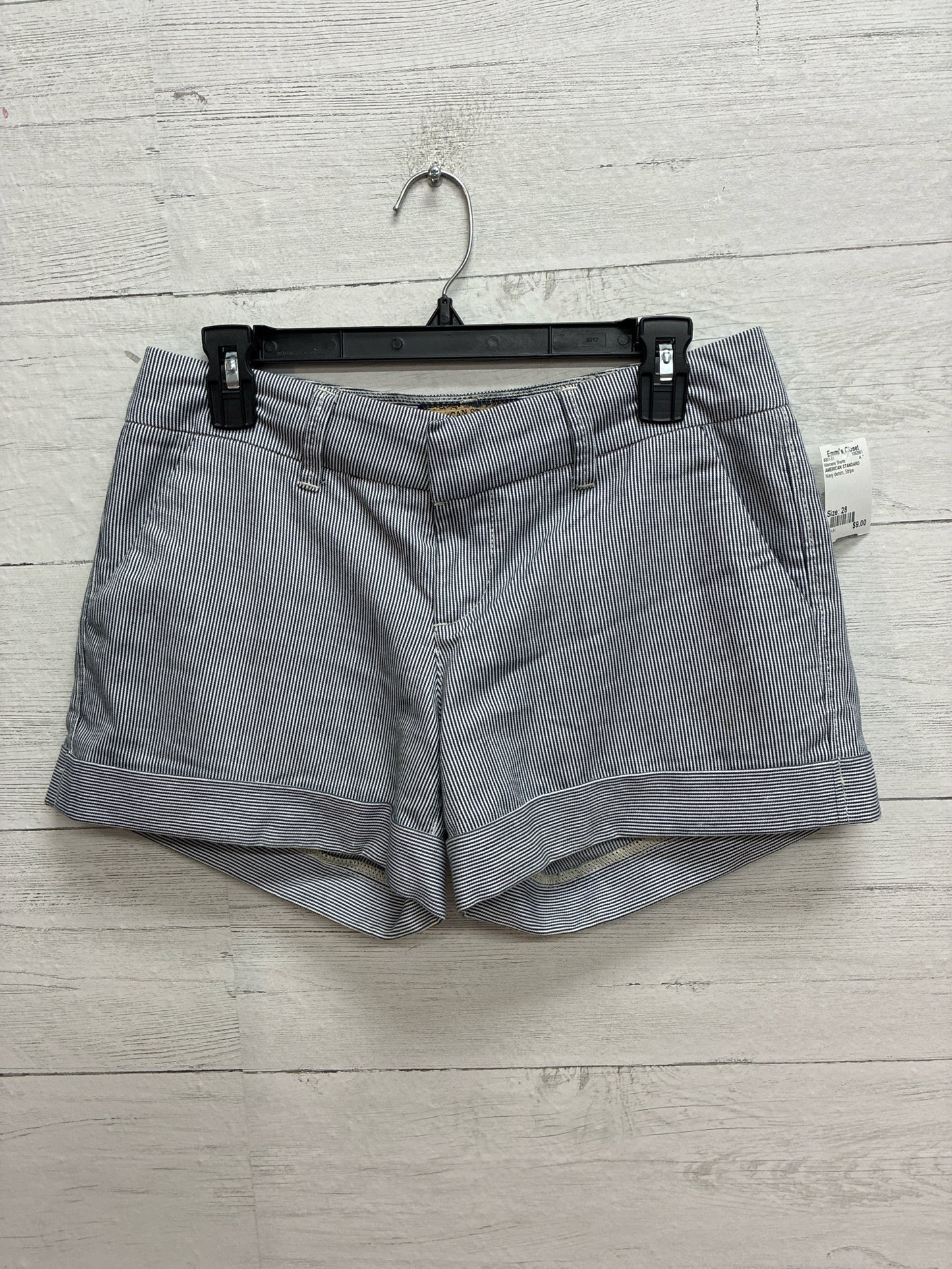 Size 28 AMERICAN STANDARD Navy denim Womens Shorts