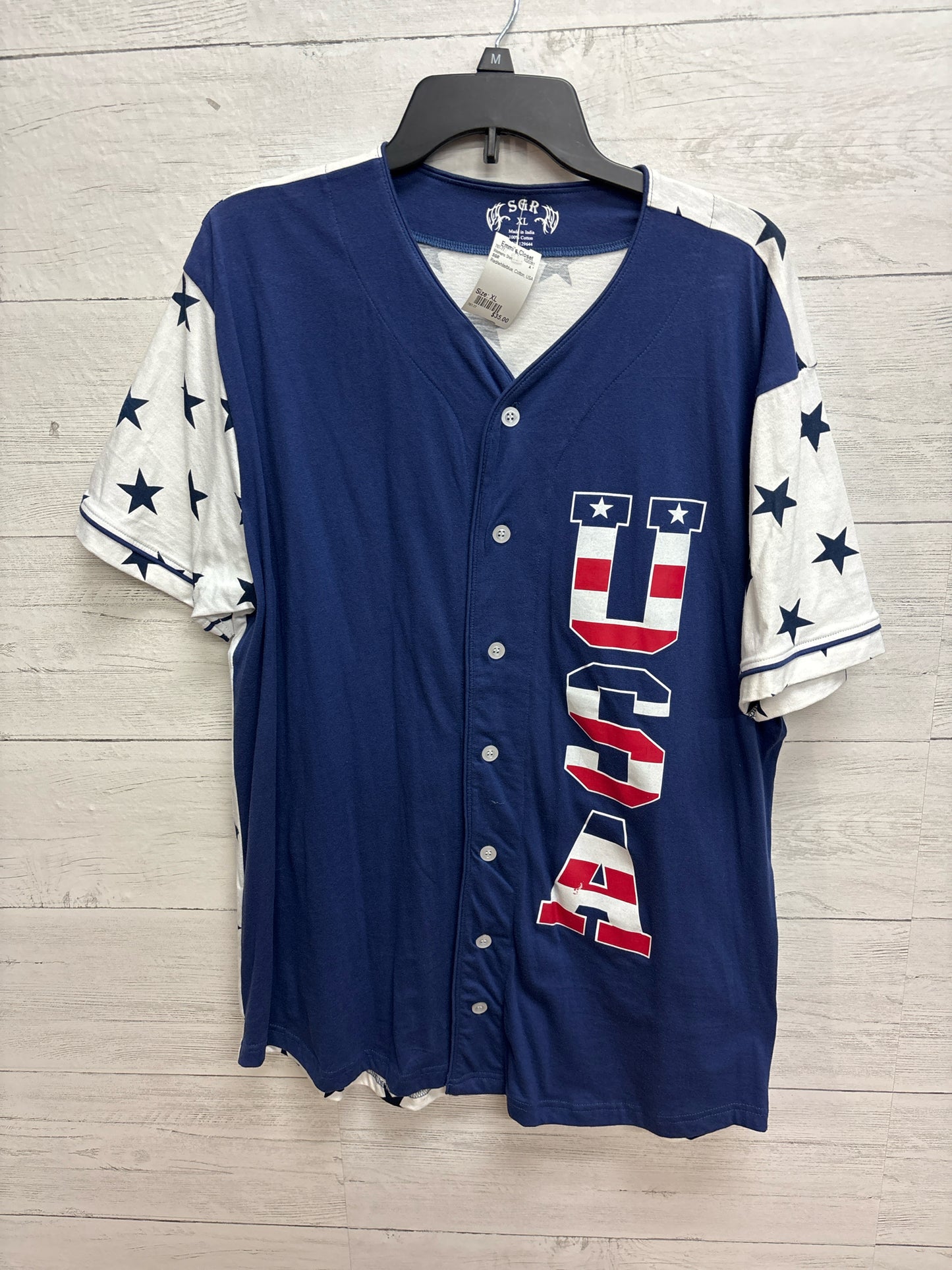 Size XL SGR Red/white/blue Womens Shirt