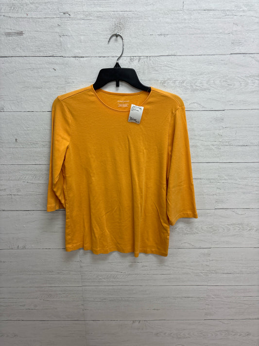 Size L Christopher & Banks Yellow Womens Shirt