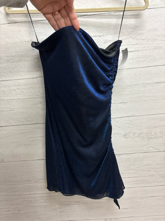 Size 6 PRINCESS POLLY Navy/Black GOWN