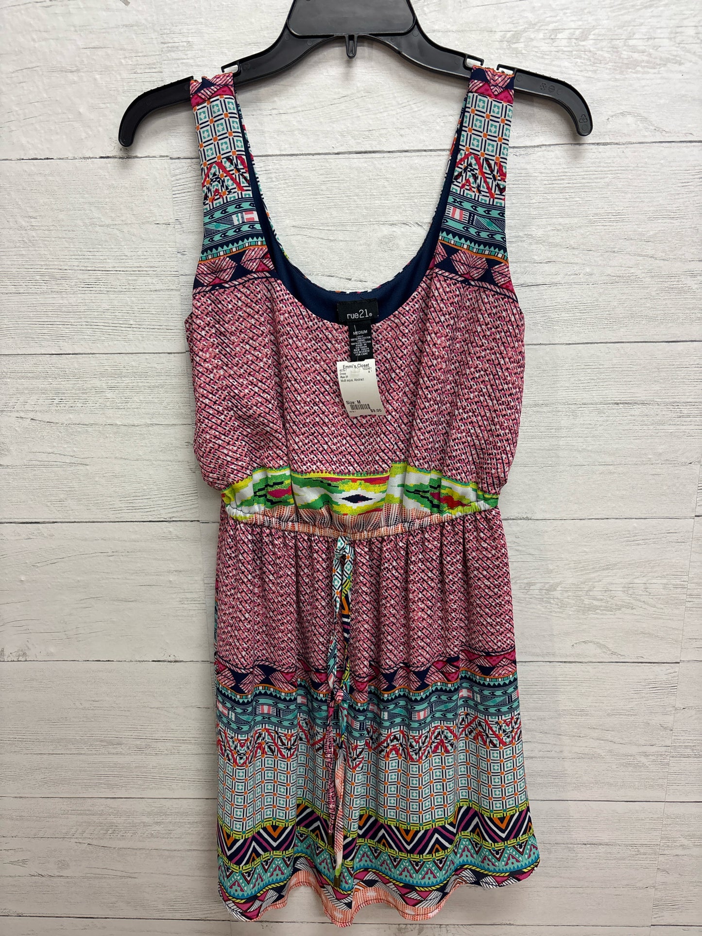 Size M Rue 21 Multi aqua Dress