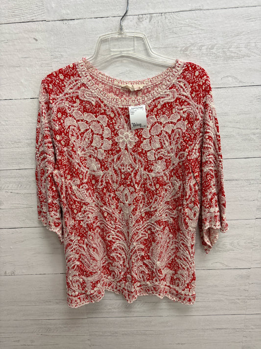Size L Solitaire red/tan Womens Shirt