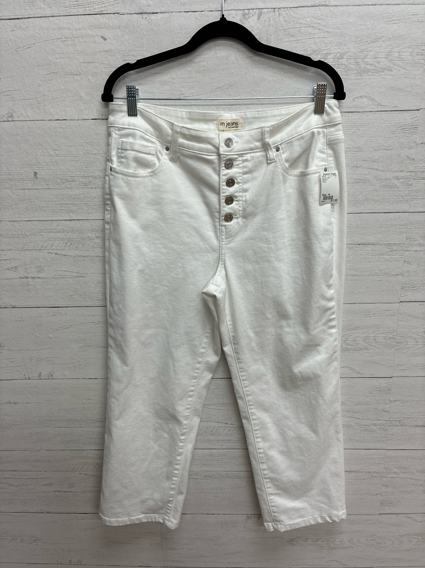 Size 14 Maurices White Womens Jeans