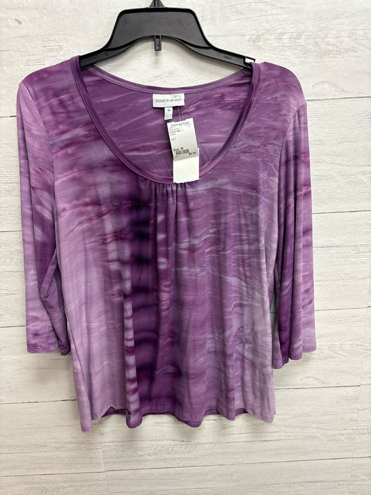 Size M Fashion Bug Purple Womens Shirt