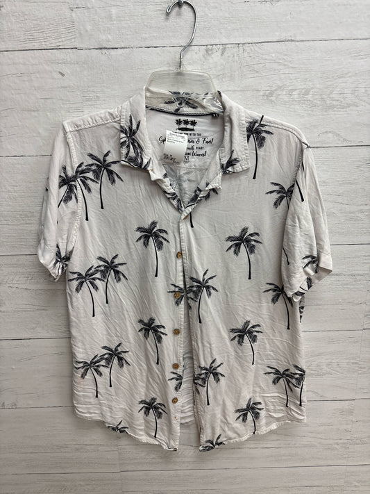 Size M Spirit of Summer & Fun! Black/White Mens Shirt