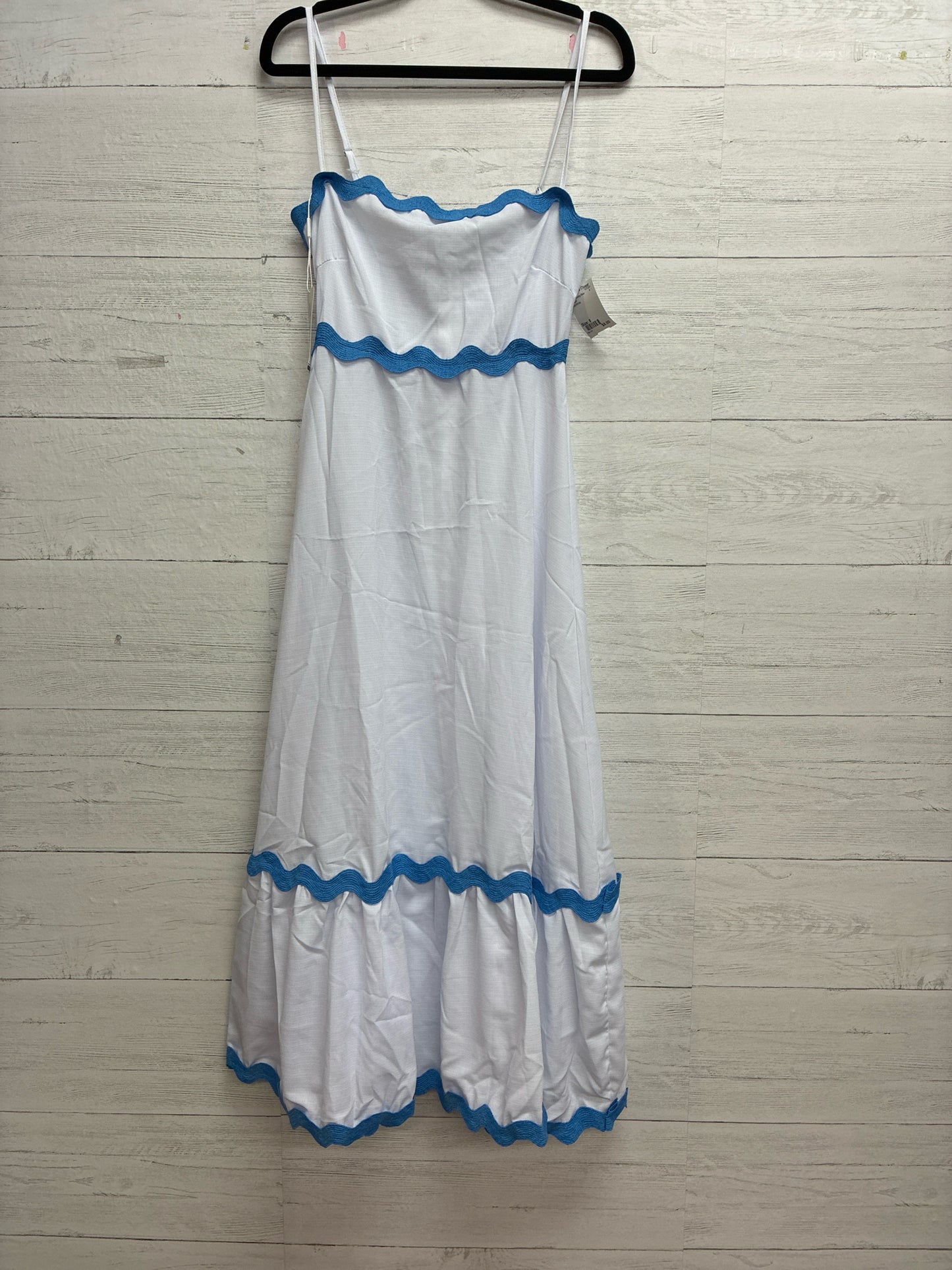 Size 8 OBEEII Blue/White Dress/Evening Wear