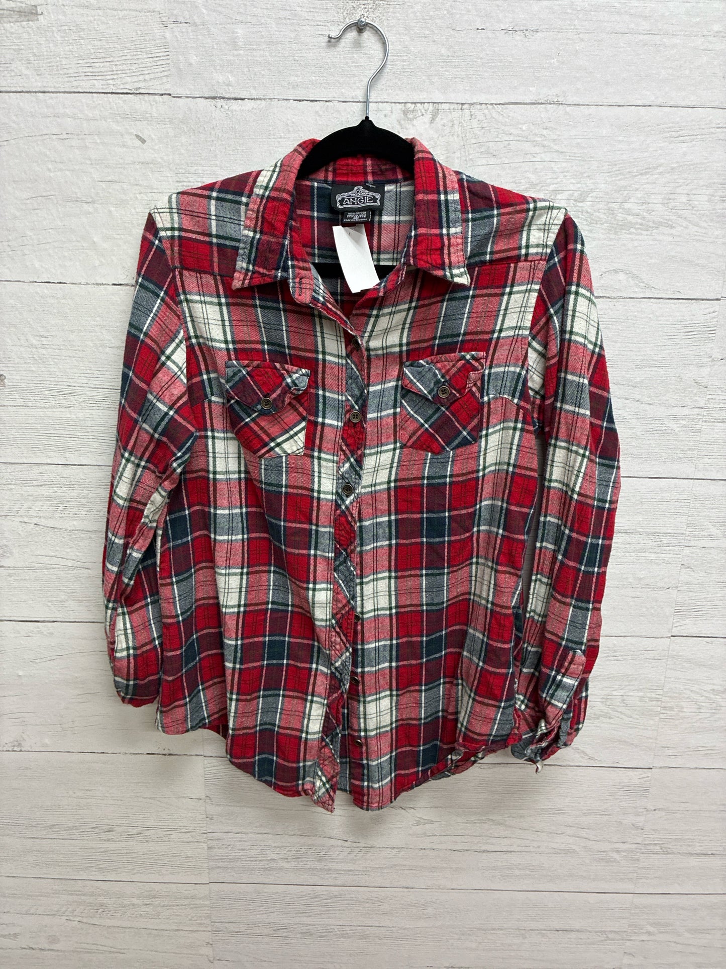 Size M ANGIE Red Womens Shirt