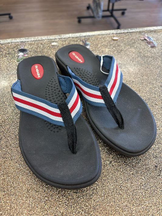 6.5 Okabashi Red/white/blue Womens Shoe