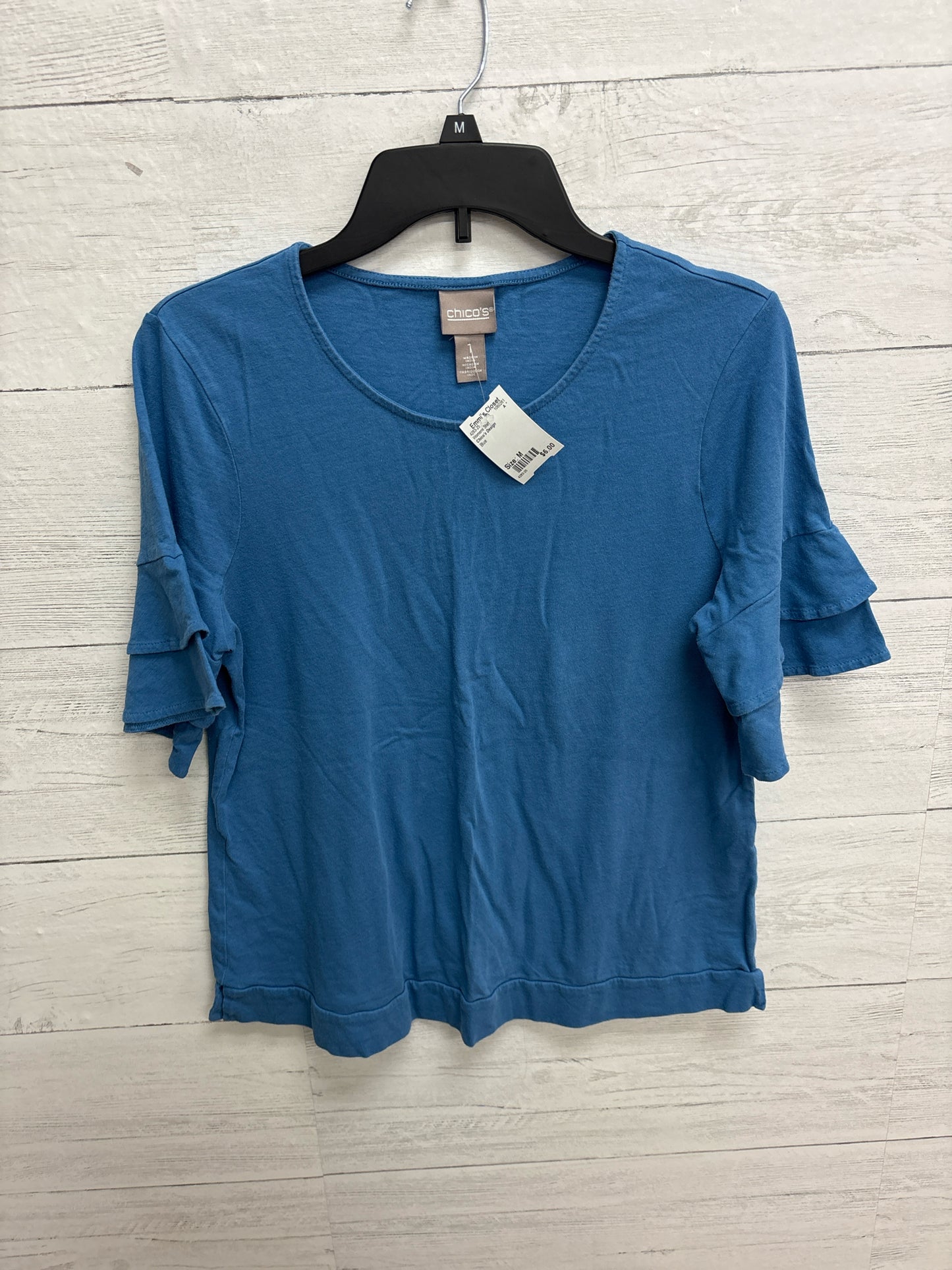 Size M Chico's Design Blue Womens Shirt