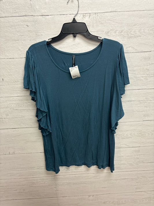 Size 1X Massini Blue Womens Shirt
