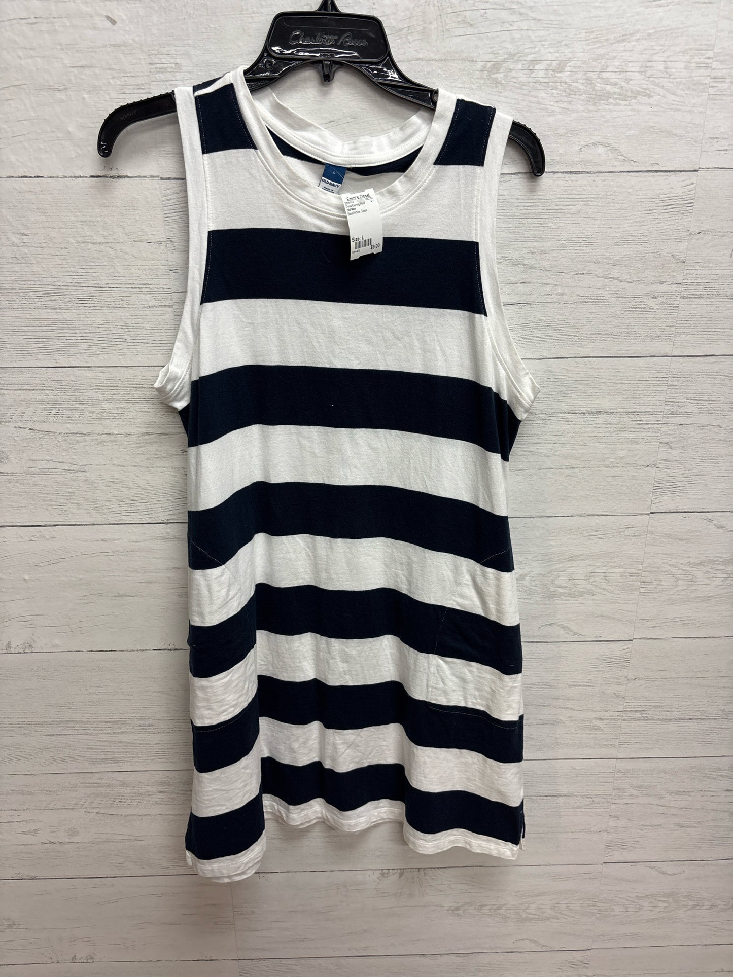 Size L Old Navy Black/White Dress/Evening Wear