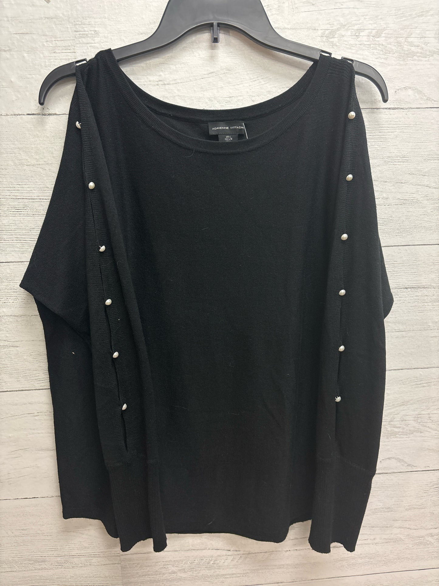 Size L Adrienne Vittadini Black Womens Shirt
