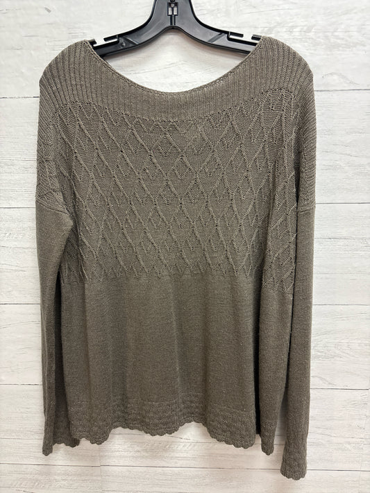 Size M Garnet Hill Green Womens Sweater