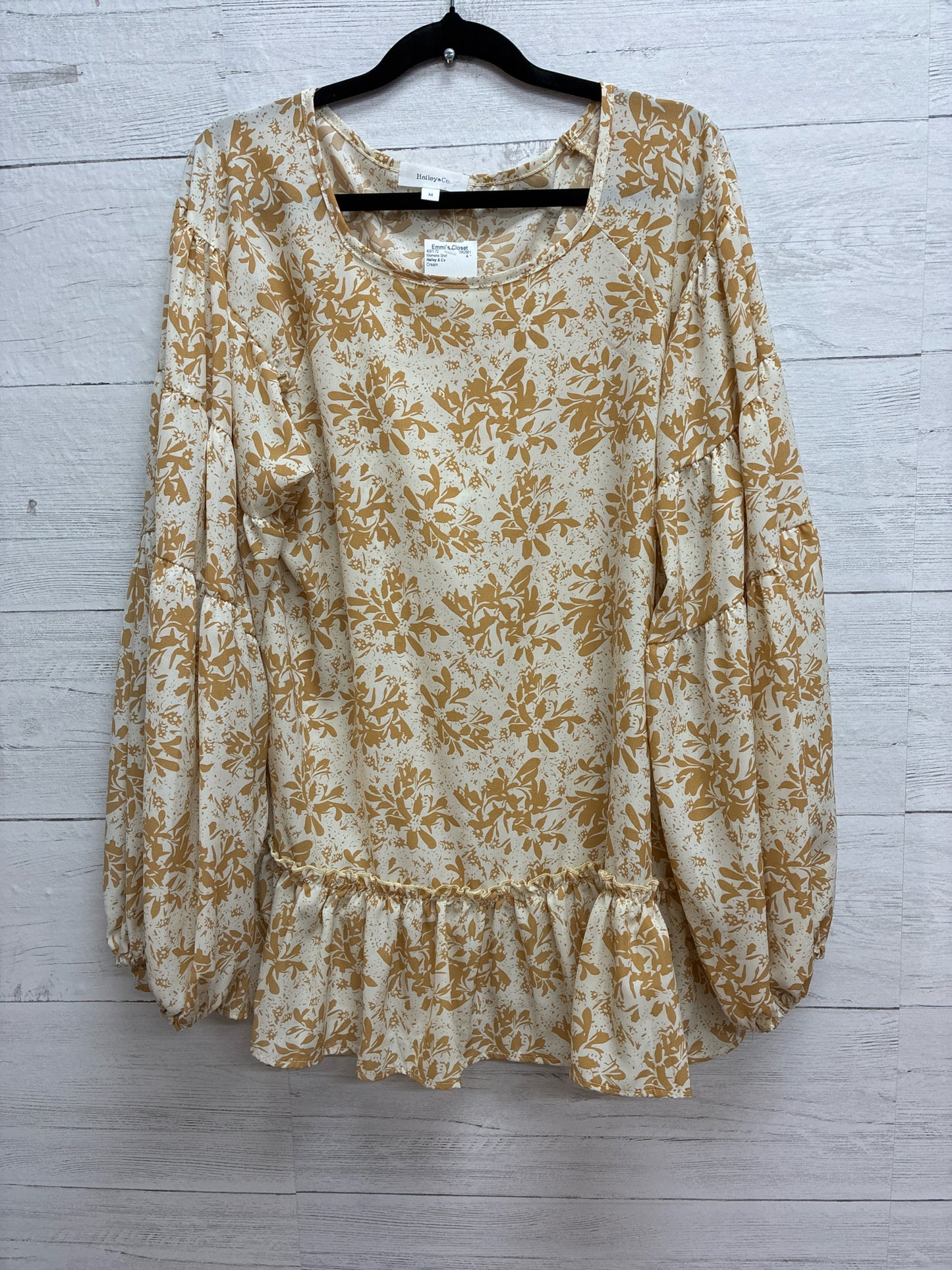 Size M Hailey & Co Cream Womens Shirt